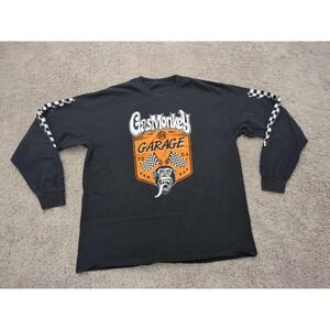 Gas Monkey Garage Shirt Mens Large Black‎ Long Sleeve Car Shop Workwear